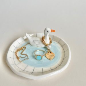 Duck Pond Ceramic Ring Dish