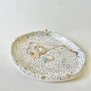 ??clat de Perles Ring Dish with gold detail