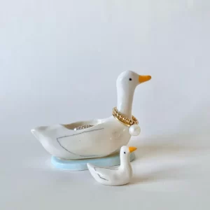 Forever Nest  Goose and Baby Ring Holder